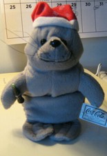 VINTAGE -COCA-COLA -COKE - COLLECTIBLE BEAN BAG PLUSH BEANIE - SEAL - 1997