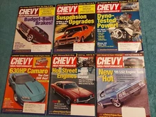 Chevy High Performance Magazine 6 issues 2004 July Aug Sept Oct Nov Dec 