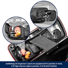 Cubierta Exterior De Alforja Negra Para Harley Touring Electra Road Street Glide 2014-2023 (negro Humo