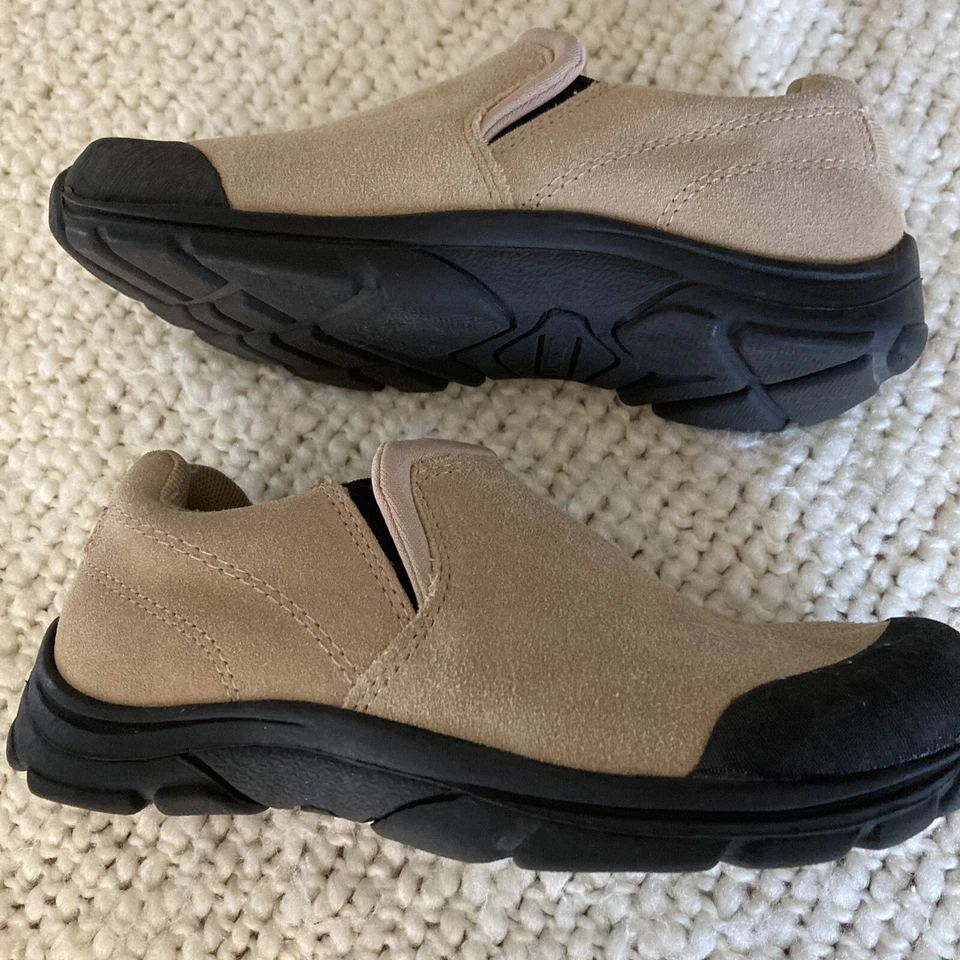 Zapatos Mocasines Lands End Niños Informales Tostados Gamuza Sin Cordones Talla 13 Nuevos sin Caja Foto 3 de 4