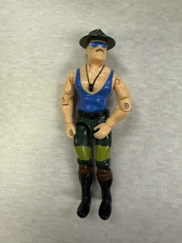 Vintage 1986 GI Joe Sgt Slaughter Marauder Action Figure ARAH Hasbro Blue