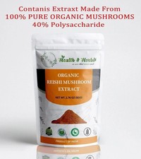 POUDRE D'EXTRAIT PUR PUISSANT 20:1 CHAMPIGNON REISHI LINGZHI GANODERMA BIO - F/S