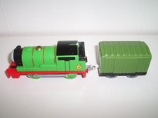 Trackmaster Thomas Motorized Percy Train with Green Box Car