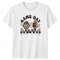 Game Day T-Shirt Retro Mascot Football Gift For Him And Her