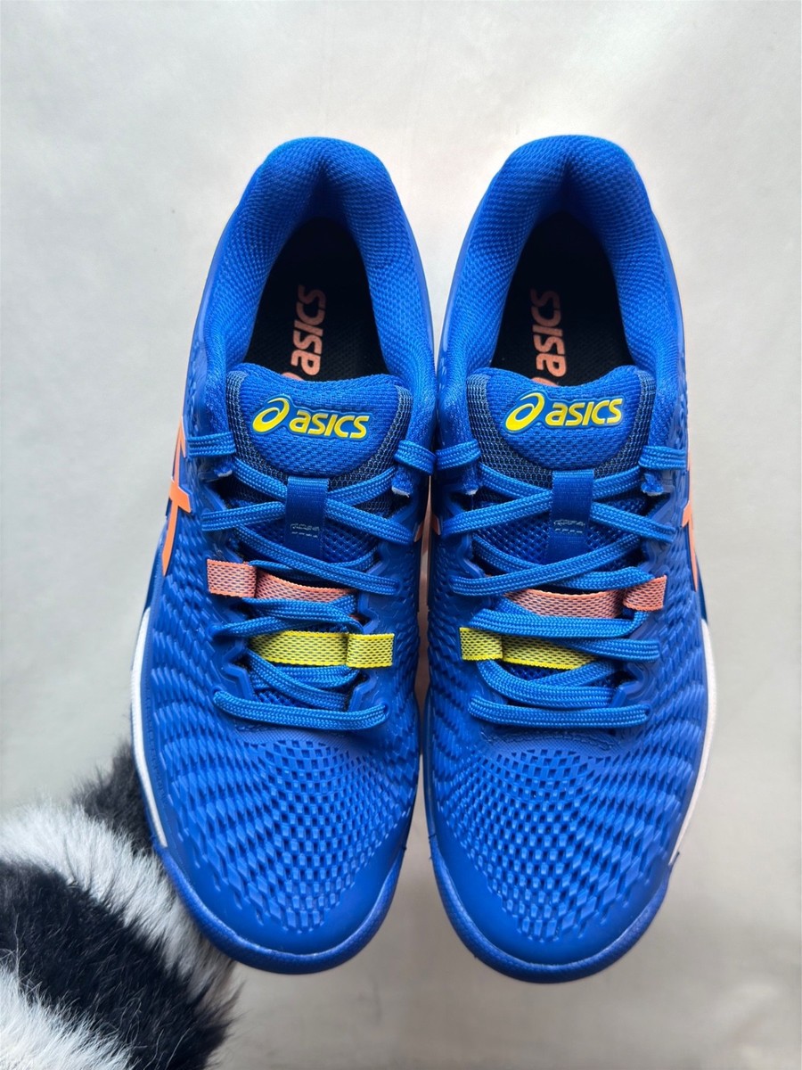 「値下」ASICS SPEED FF2 26.5 ブルー US 10 Asics Solution Speed FF2 Blue And Orange Men's Shoes