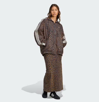 アディダスLEOPARD FIREBIRD OVERSIZED TRACKTOP Adidas Originals Leopard Firebird Oversized Tracktop For Women
