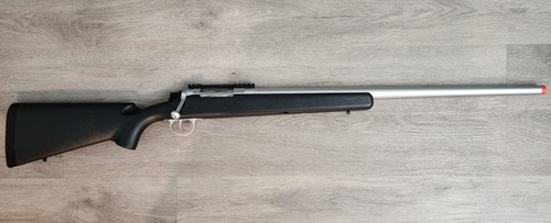 EMGxBarrett Fieldcraft Gas Airsoft Sniper Rifle (Black w/ Stainless Barrel)