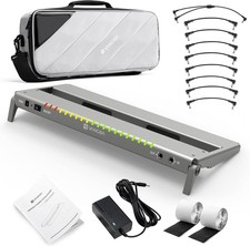 Guitar Pedal Board with Built-in Isolated Power Supply and Carry Bag