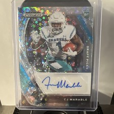 CJ MARABLE 2021 Panini Prizm Hyper RC AUTO UFL  Birmingham Stallions AUTOGRAPH