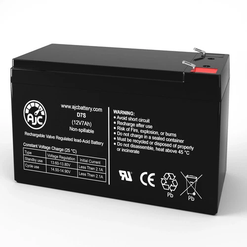 AJC Battery Compatible with APC BackUPS ES 8 OUTLET BE450G ES-450 UPS Battery