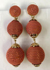 QVC The Shailene - Graduated Sphere Drop Earrings Coral — photo 1