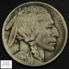1914 S Buffalo Nickel 5C (Better Date San Francisco!)