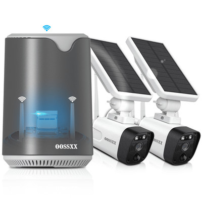 OOSSXX OSX-WSC2PC 100% Wire-Free Wireless Solar Cameras 2-Way Audio PIR
