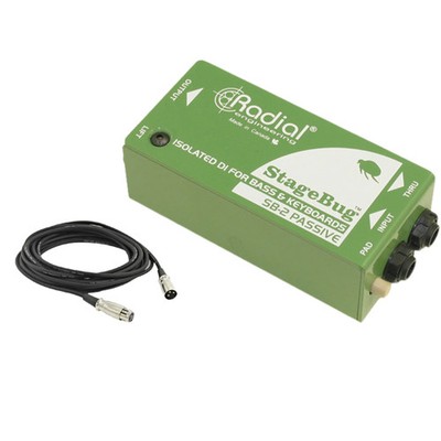 Radial Engineering StageBug SB-2 with 10' XLR Cable