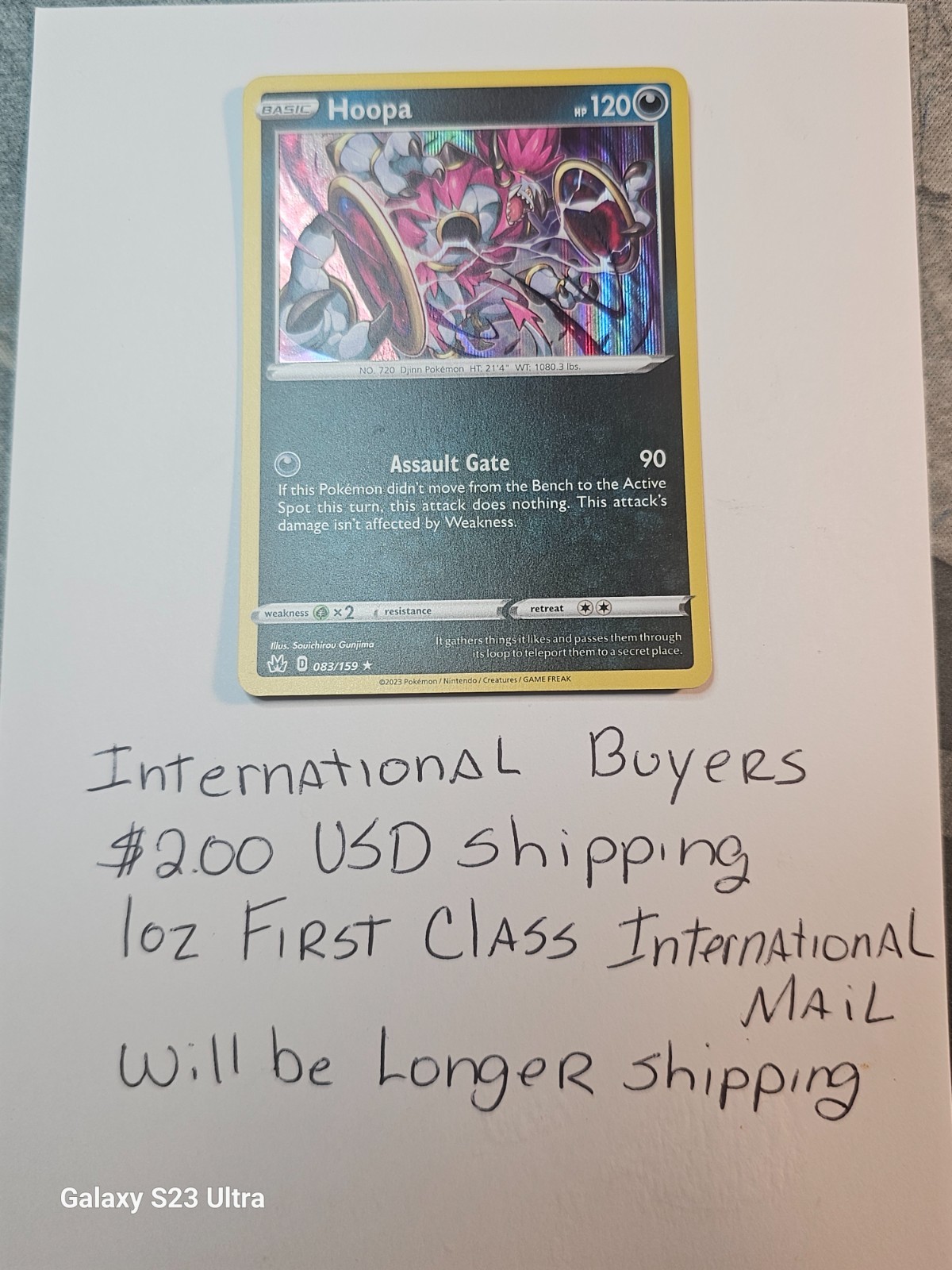 Hoopa Holo Rare Pokémon Crown Zenith 83 — Snag This Mischief Before It Escapes!