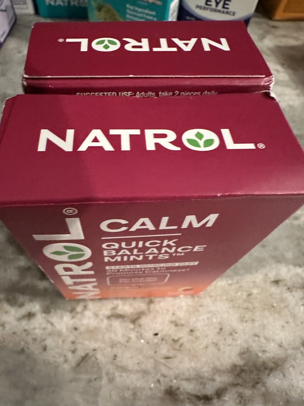 Zembrin Natrol Calm Quick Balance Mints Raspberry/Lemon. 30 