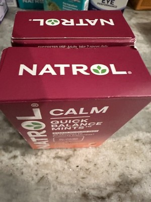Zembrin Natrol Calm Quick Balance Mints Raspberry/Lemon. 30 . 2 pack