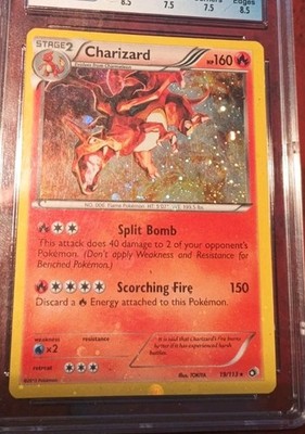 POKÉMON CHARIZARD LEGENDARY TREASURES COSMOS HOLO BLEED ERROR 19