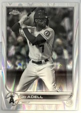 2022 Topps Chrome Sonic - Jo Adell #203 Black & White RayWave Refractor
