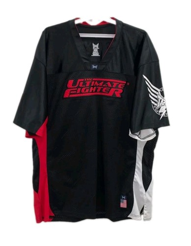Tapout The Ultimate Fighter UFC Team USA Jersey Mens XL Black MMA Y2K #248