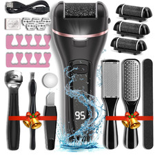 Electric Callus Remover 17-in-1 Pedicure Kit 3 Rollers Rechargeable Tool