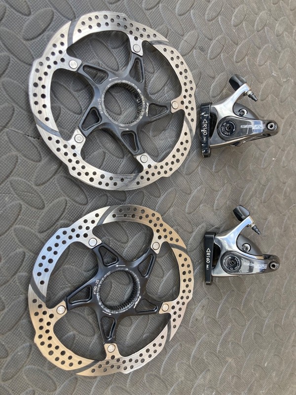 TRP Spyre SLC Flat Mount Disc Brakes Calipers/Rotors