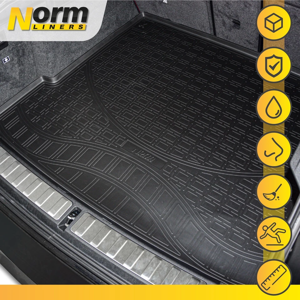 3D Tapis en caoutchouc pour Hyundai ix35 2010-2015 et bac de coffre NORM - Photo 4/4