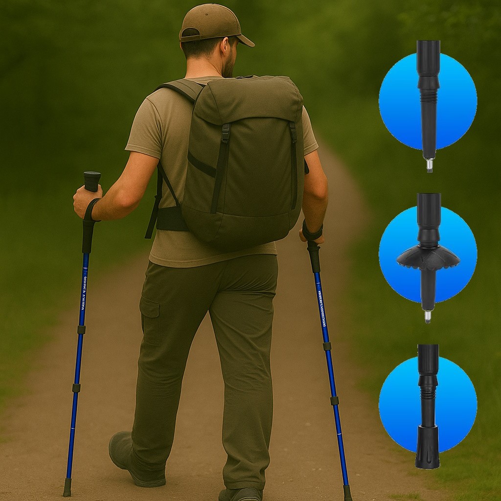 Senderismo Poste Palo Ajustable Senderismo Telescópico Antigolpes Uno O Par