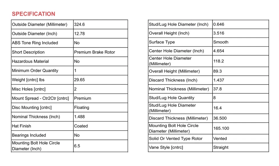 For Chevy Silverado GMC Sierra 2500 HD 3500 HD Front Drilled Rotors + Brake Pads - Image 4 of 4