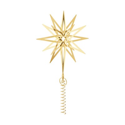 Georg Jensen Weihnachtsstern LYRA, Groß, 18 Karat Goldauflage, H 289 mm,