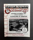 Canton McKinley Bulldogs 2001 program vs Cleveland St Ignatius — photo 1