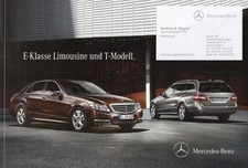 MERCEDES E-KLASSE W212 Limousine T-Modell Prospekt Brochure 2011 B6