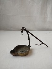 ANTICA LUCERNA LUME A  OLIO - IN OTTONE -D'EPOCA-