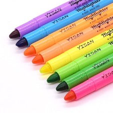 YISAN Bible Highlighters No Bleed,Gel 1 Count Pack of 8 , Fluorescent