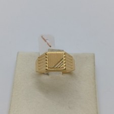 ANELLO DA UOMO SCUDO-SIGILLO  IN ORO GIALLO 18KT  2.45 GR. N.15 (8428)