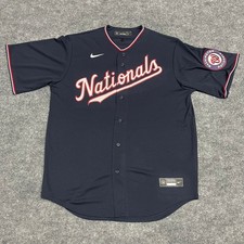 Washington Nationals Jersey Mens Large Navy B...