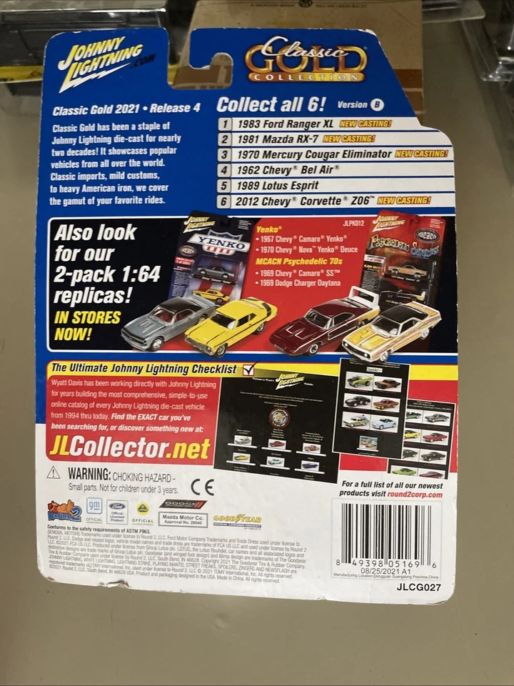 Johnny Lightning 1981 Mazda RX-7 Diecast Metal Modelo Coche Clásico Dorado NUEVO EN CAJA d1 Foto 4 de 4