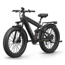 Electric Bike 1350W, 48V 30AH Dual Battery EBike, 130 Miles 26" Fat Tire 7 Speed