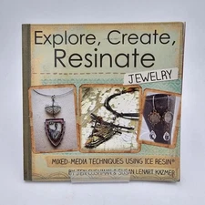 ICE Resin JEWELRY Making Explore Create Resinate Mixed Media Craft Book VG++