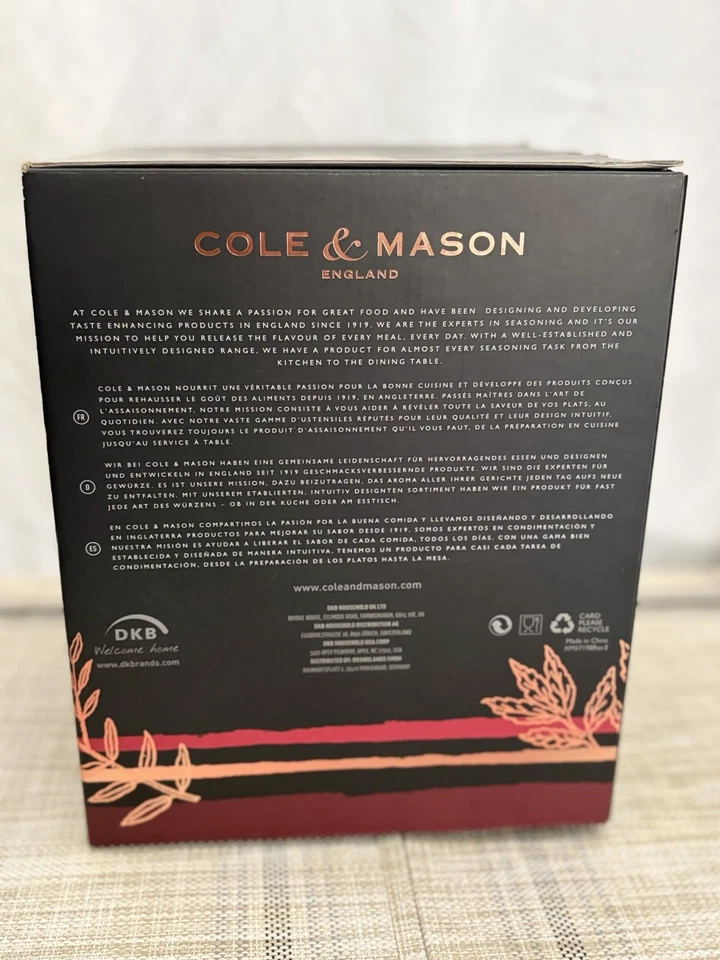 Carrusel de hierbas y especias Cole & Mason Cambridge de 16 frascos - estante de especias de acero inoxidable Foto 3 de 4