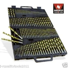 Neiko Professional 115Pc Titanium Coated Drill Bit Set 