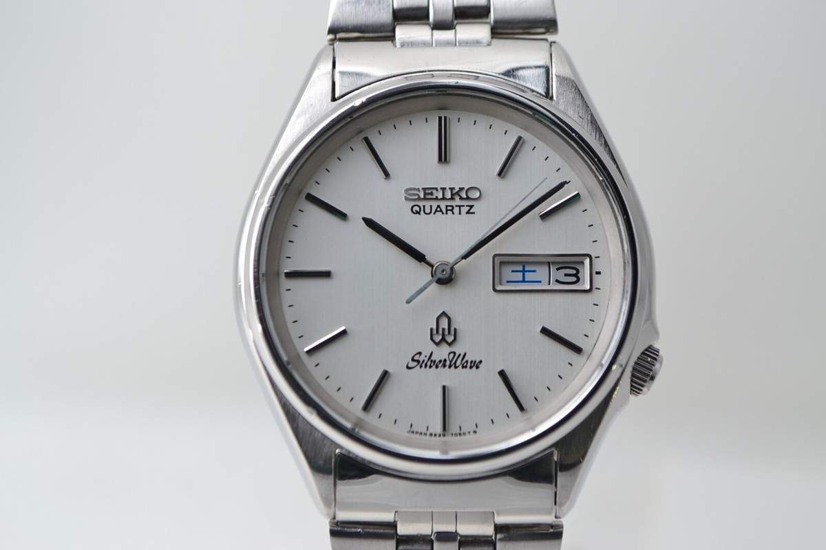 Vintage Seiko Quartz SilverWave 8229-7030 White stripe / OH