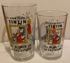 VERRES (x2) AMORA - TINTIN les bijoux de la castafiore - PETIT & GRAND MODELE