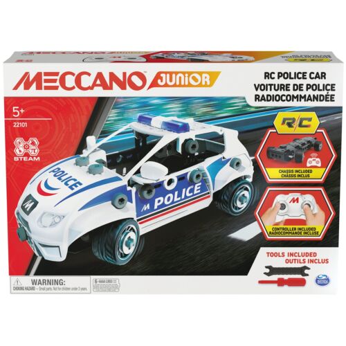 MECCANO Junior, RC Police Car with Working Boot and Real Tools, Toy Model Buildi - 第 1/4 張圖片