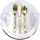 Plastic Cutlery reusable washable Set Spoons Knives Forks BBQ dinner Party 18pc