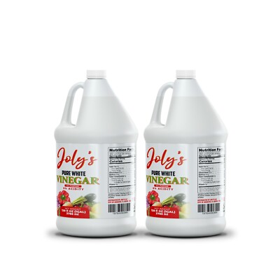 Joly's-Natural Distilled White Vinegar, 1 Gal 128 oz ( pack of 2)