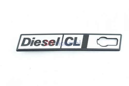 Geschriebenes Logo Initialen Emblem " Diesel CL " Seite Links Fiat Ritmo 1.7 D