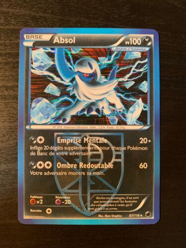 Carte Pokémon : Absol 67/116 Noir & Blanc Glaciation Plasma Française - Photo 1/2
