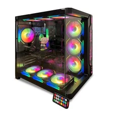 Gaming PC i9-7920X 12-Core 64GB RAM 4TB RTX4060 Liquid Cooler Win11 WIFI6 BT5.4