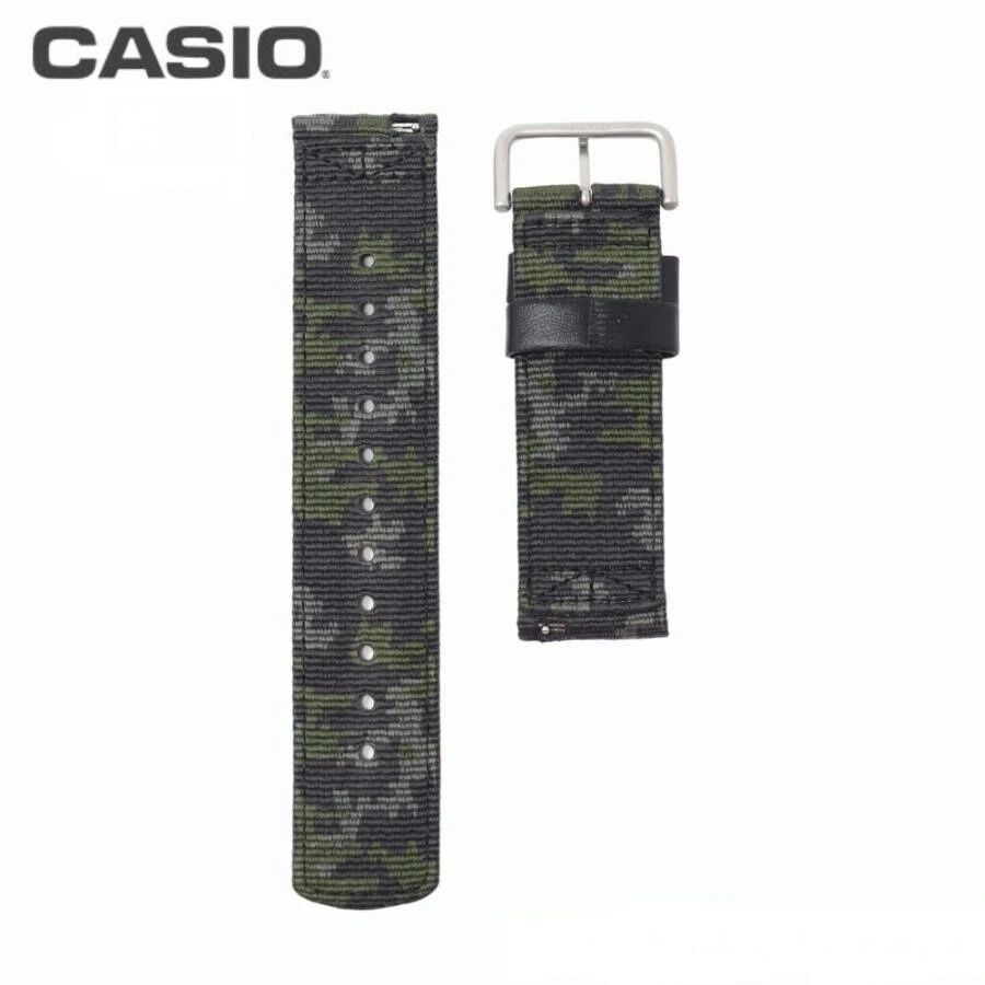 Correa de reloj CASIO PRO TREK genuina caqui camuflaje 10552480 para PRG-650YB PRG-650 Foto 4 de 4